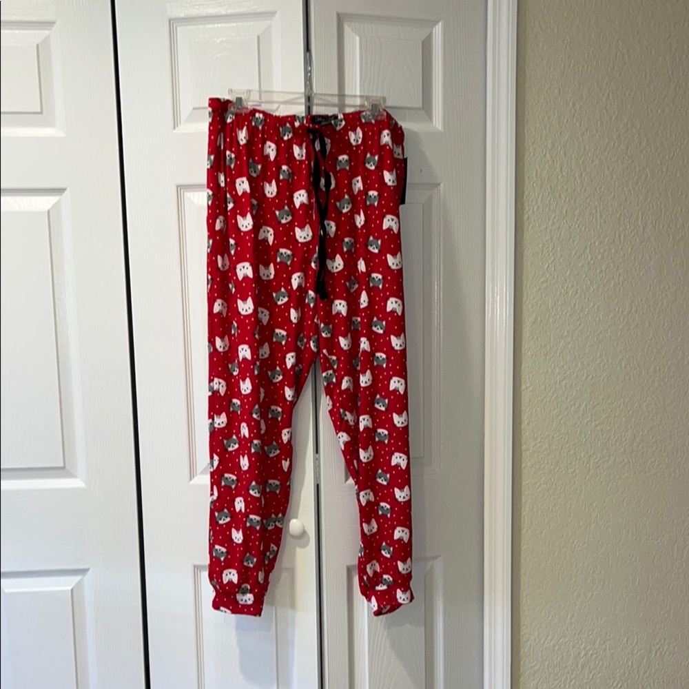 Rene Rofe Red car Pajama Pants Intimates Sleepwear